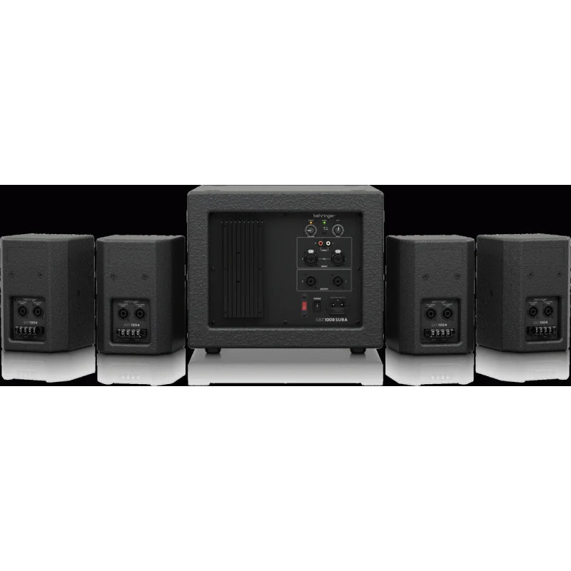 Behringer SAT1004 Installation Speaker Bundle w/ 4" Passive PA Speakers & 8" Active PA Sub - Image 4