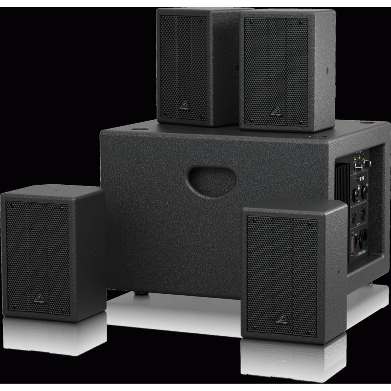 Behringer SAT1004 Installation Speaker Bundle w/ 4" Passive PA Speakers & 8" Active PA Sub - Image 5