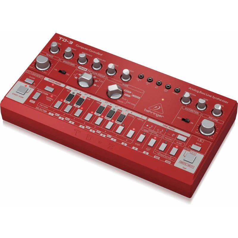 Behringer TD3 Analog Bass Line Synth w/ VCO, VCF & 16-Step Sequencer (Red) - Image 4