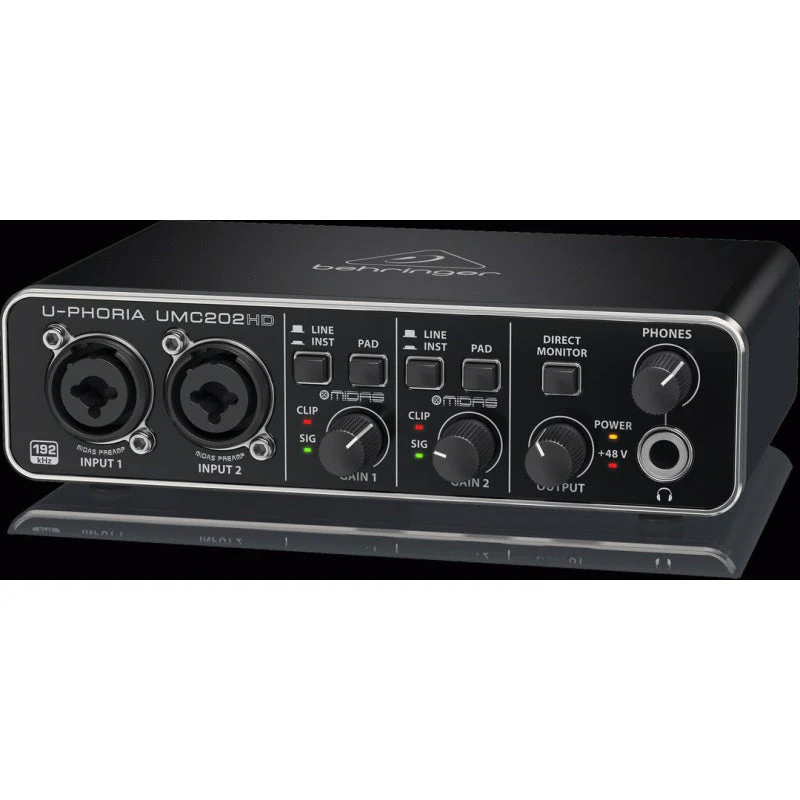 Behringer U-Phoria UMC202HD 2x2 USB Audio Interface (24-Bit/192kHz) - Image 3