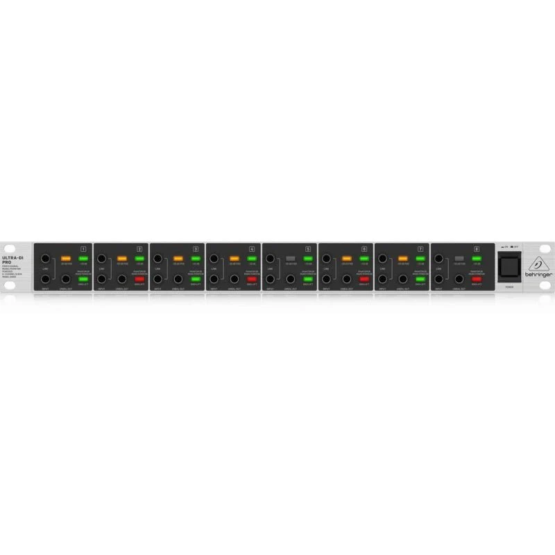 Behringer Ultra-DI Pro DI800 V2 Professional Mains/Phantom Powered 8-Channel DI-Box - Image 2