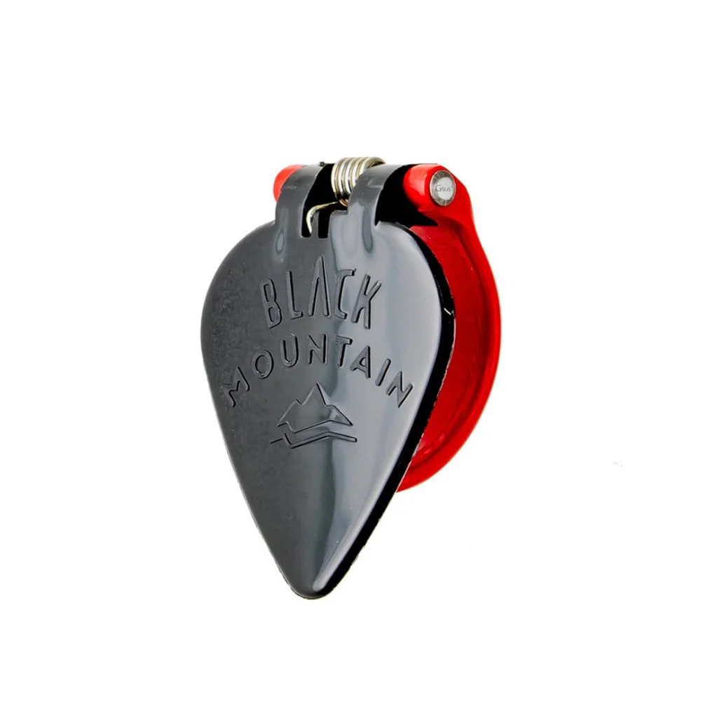 Black Mountain Spring Loaded Thumb Pick Right Handed Black & Red 1.5mm