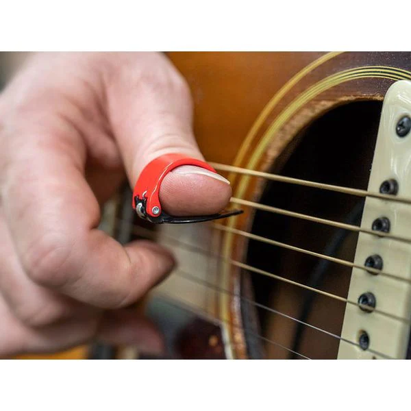 Black Mountain Spring Loaded Thumb Pick Right Handed Black & Grey 0.7mm - Image 7