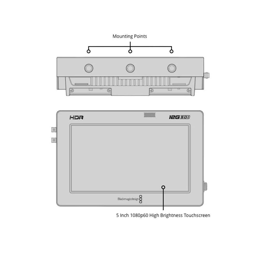 Blackmagic Design Video Assist 5" 12G HDR Portable Monitor - Image 4