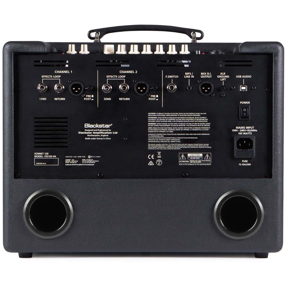 Blackstar SONNET 120 120W Acoustic Amp Combo Black - Image 3