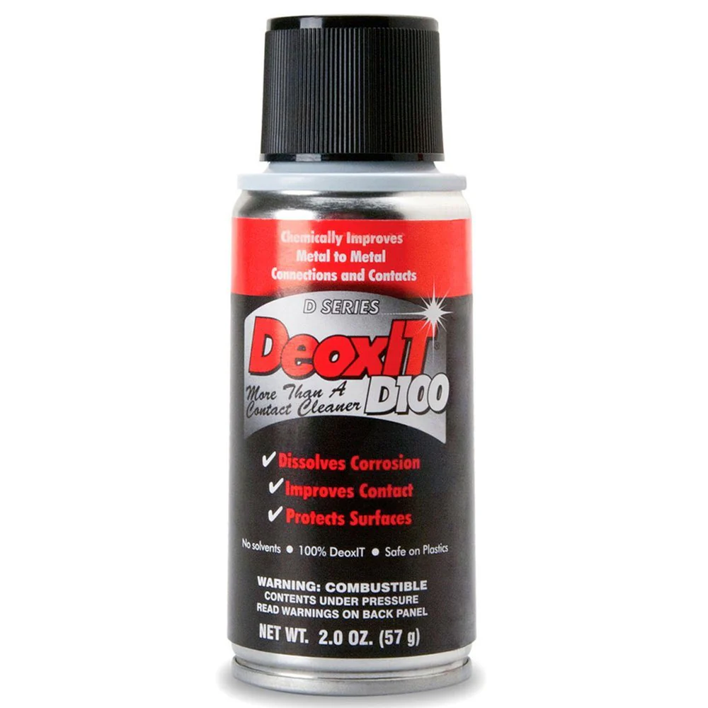 CAIG DeoxIT D100 D100S-2 Contact Cleaner, 100% 2 Oz (57g)