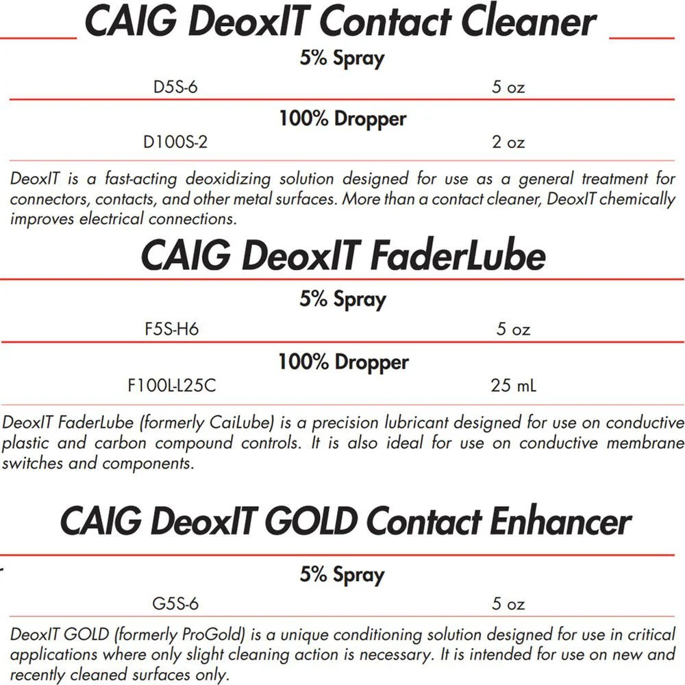 Caig DeoxIT F5 F5S-H6 FaderLube 5% Spray, 5 Oz - Image 3