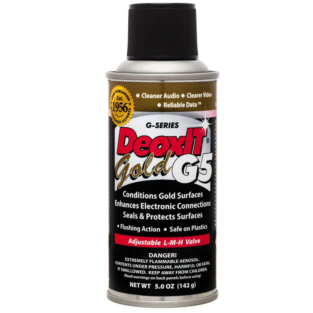 CAIG DeoxIT G5 G5S-6 Gold Contact Enhancer 5% Spray, 5 Oz