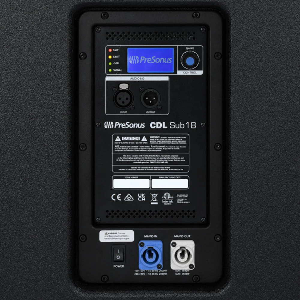 PreSonus CDL SUB18 18" 2000W Active Subwoofer Single - Image 2