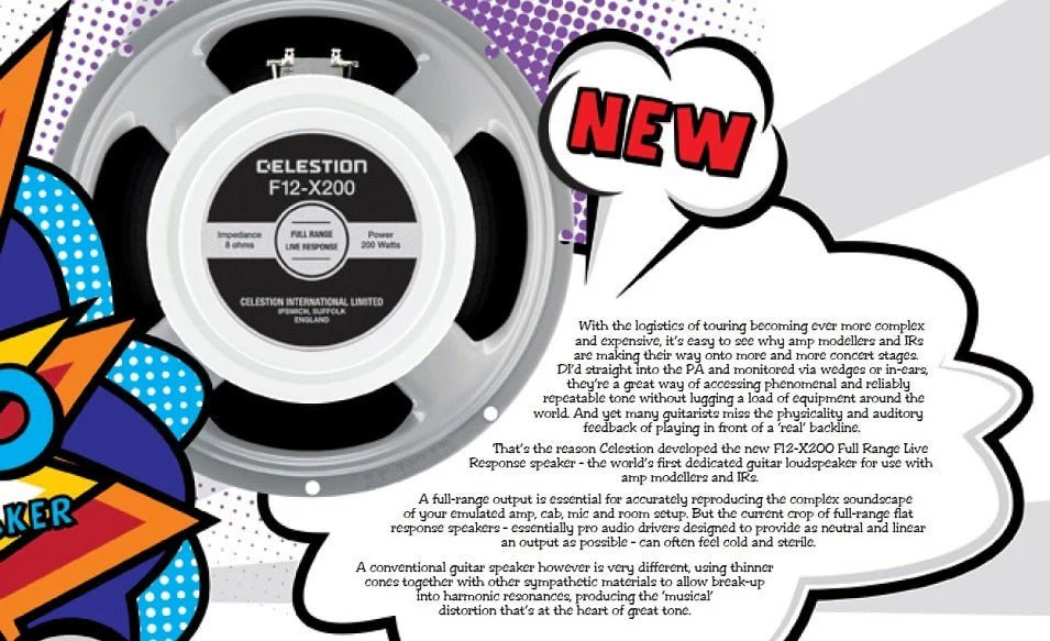 Celestion F12-X200 12" 200W Guitar Speaker for Amp Modellers & IR - Image 7
