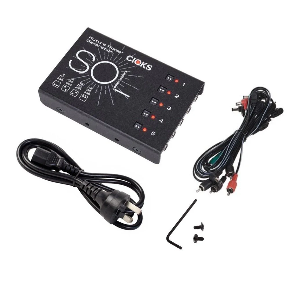 CIOKS SOL Universal Pedal Power Supply High Current & Low Profile w/ Built-in IEC - Image 2