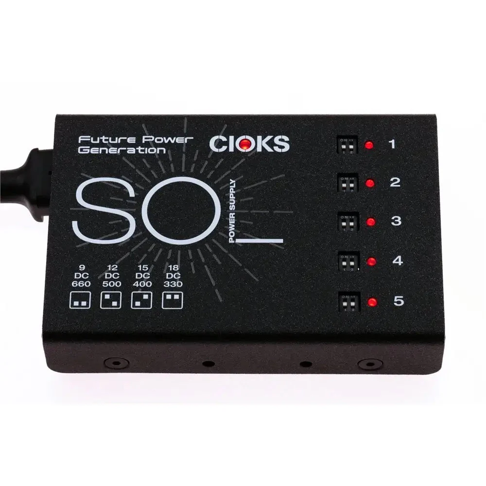 CIOKS SOL Universal Pedal Power Supply High Current & Low Profile w/ Built-in IEC - Image 3