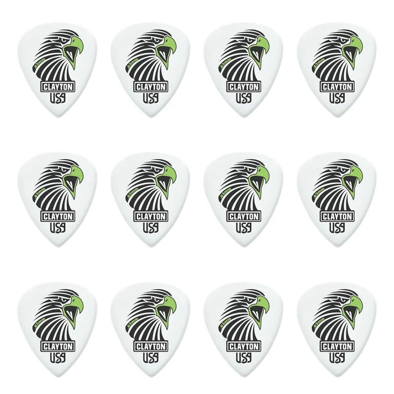 Clayton Acetal Eagle Sharp Standard Guitar Picks (0.63mm) - 12pk - Image 2