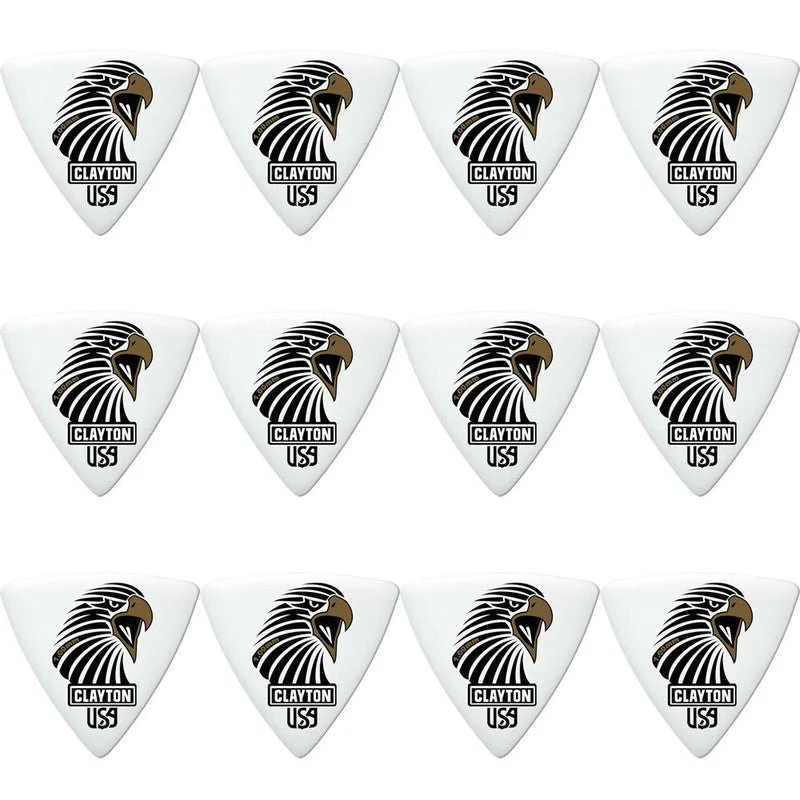 Clayton Acetal Eagle Sharp Triangle Guitar Picks (1.00mm) - 12pk - Image 2