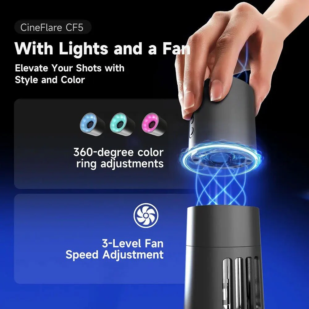 Colbor CineFlare CF5 40W Portable Fog Machine w/ Remote & Attachments - Image 4