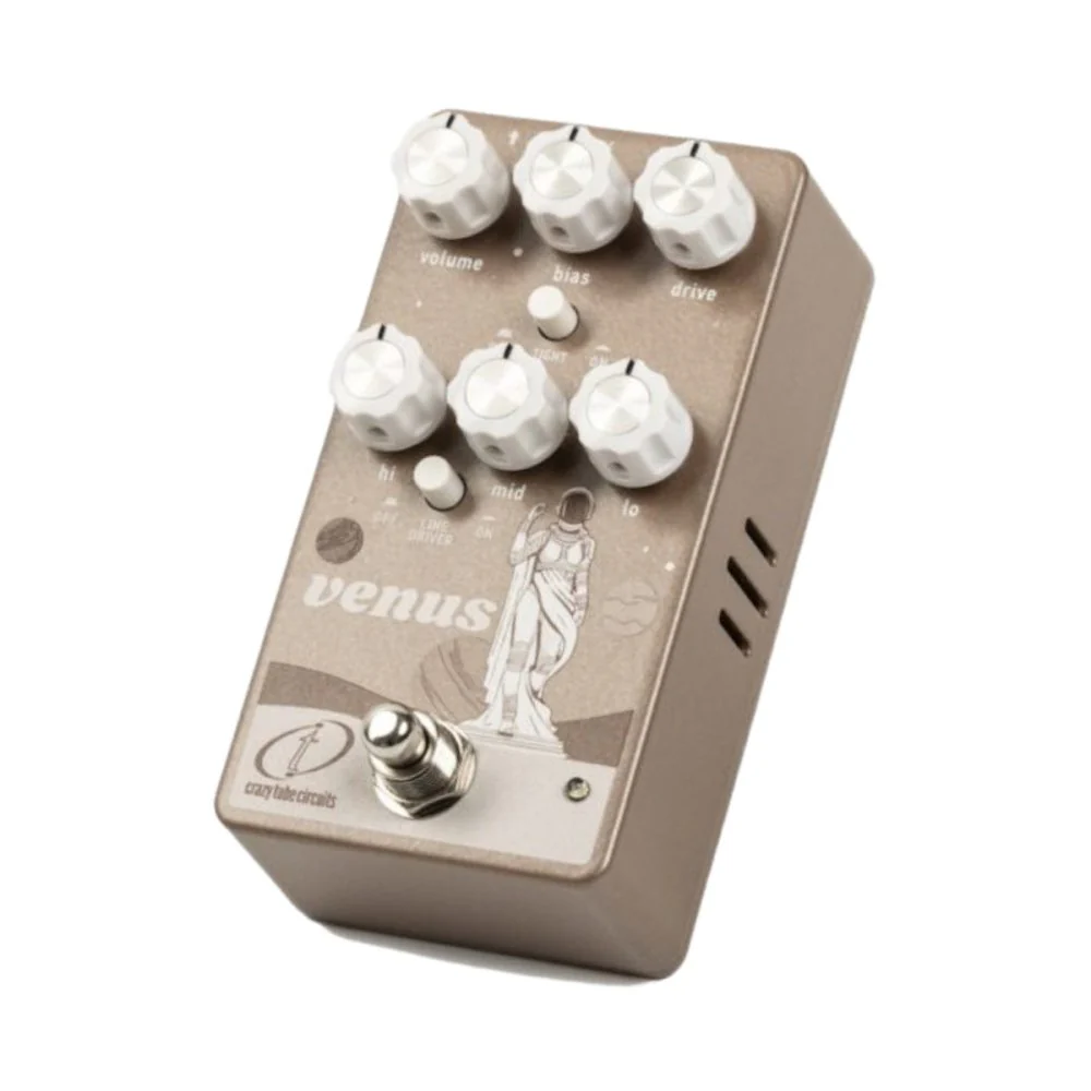 Crazy Tube Circuits VENUS Vacuum Tube Driven Overdrive w/ ECC832 Tube Inspired by BK Tube Driver
