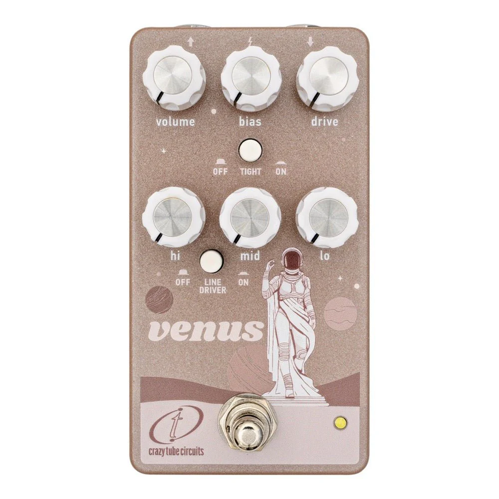 Crazy Tube Circuits VENUS Vacuum Tube Driven Overdrive w/ ECC832 Tube Inspired by BK Tube Driver - Image 6