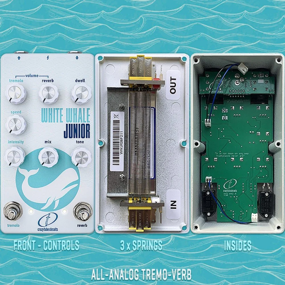 Crazy Tube Circuits White Whale JUNIOR Real Spring Reverb & Analog Tremolo - Image 3