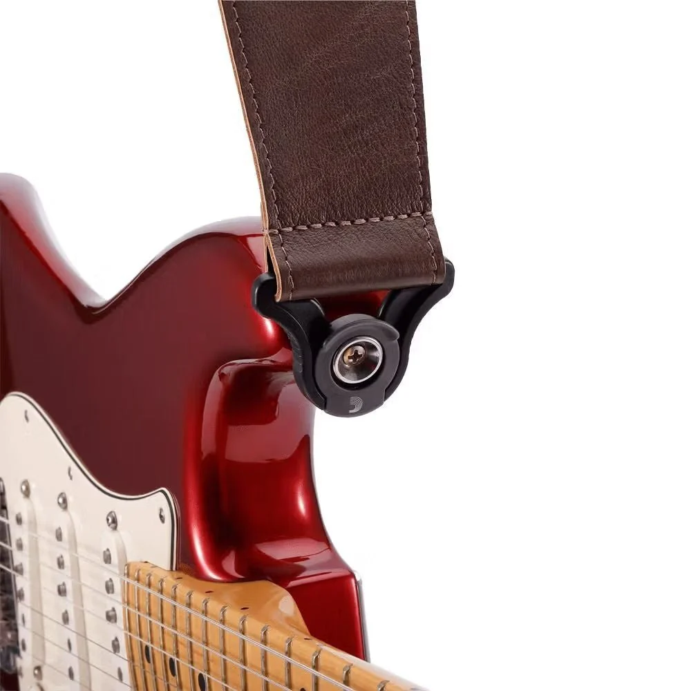 D'Addario 2.5" Comfort Leather Auto Lock Strap - Brown - Image 4