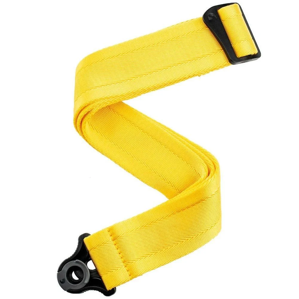 D'Addario 50BAL07 Auto Lock Nylon Guitar Strap (Mellow Yellow)