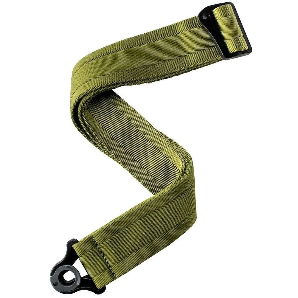 D'Addario 50BAL08 Auto Lock Nylon Guitar Strap (Moss)