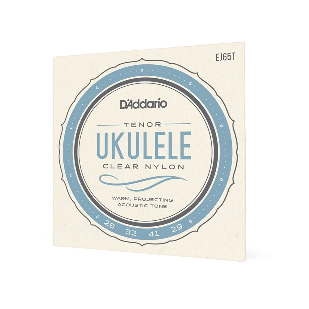 D'Addario EJ65T Set Tenor Ukulele Clear Nylon