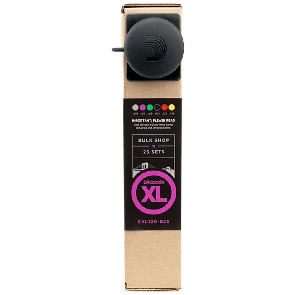 D'Addario EXL120-B25 Nickel Wound Electric Guitar Strings 25-Pack-Super Light (09-42) - Image 3