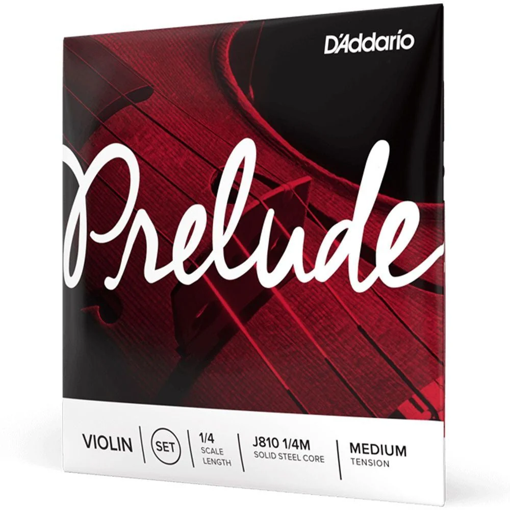 D'Addario Prelude Violin 1/4 Med Set - Image 3