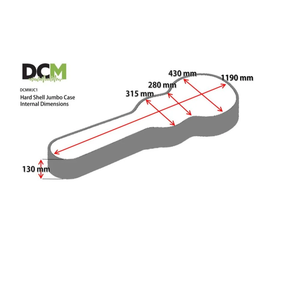 DCM WJC1 Jumbo Guitar Case Wood - Image 6