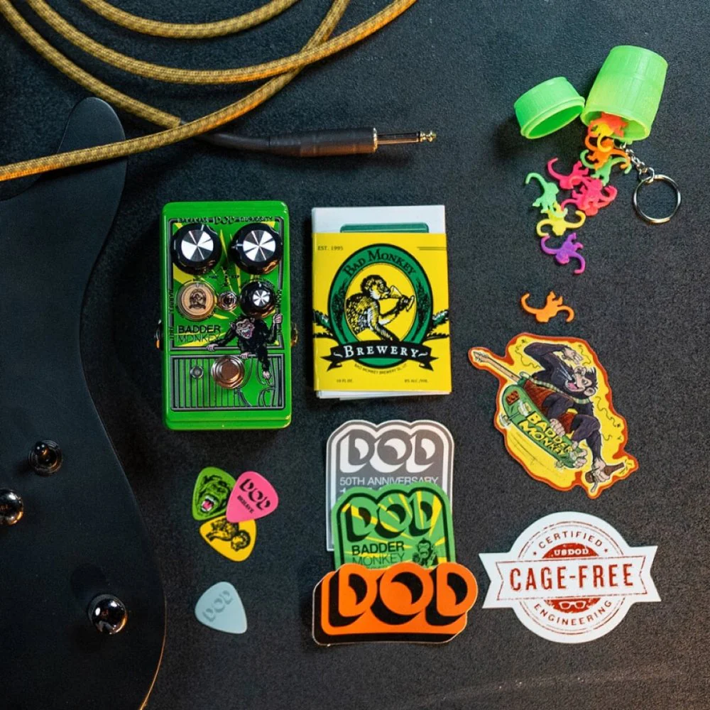 Digitech DOD Badder Monkey TS-Style Overdrive Pedal w/ Barrel Knobs - Image 2