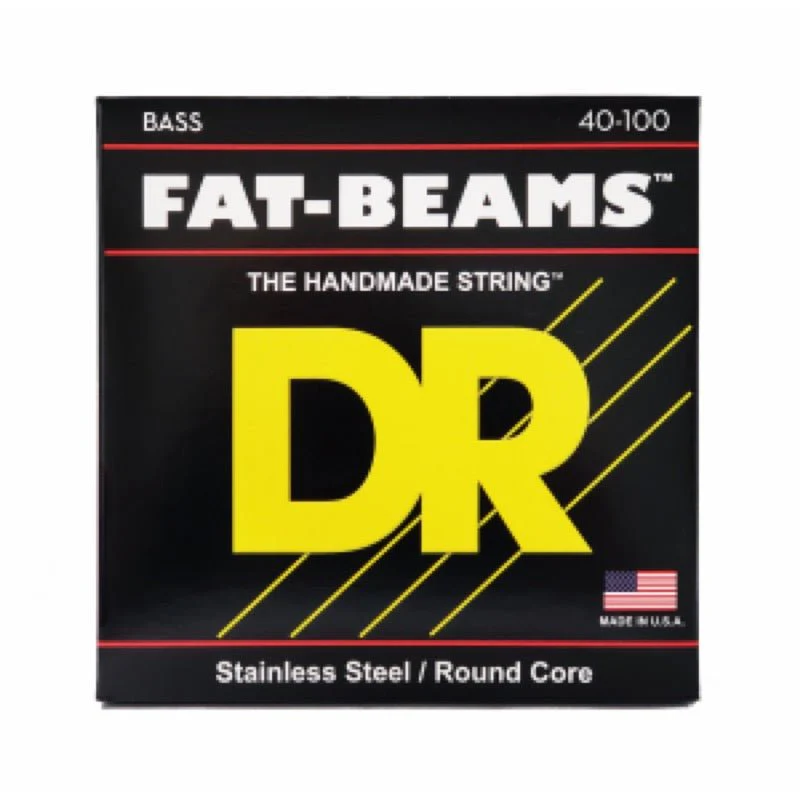 DR Strings FAT-BEAMS Bass Guitar Strings 4 String Light 40-100 FB-40