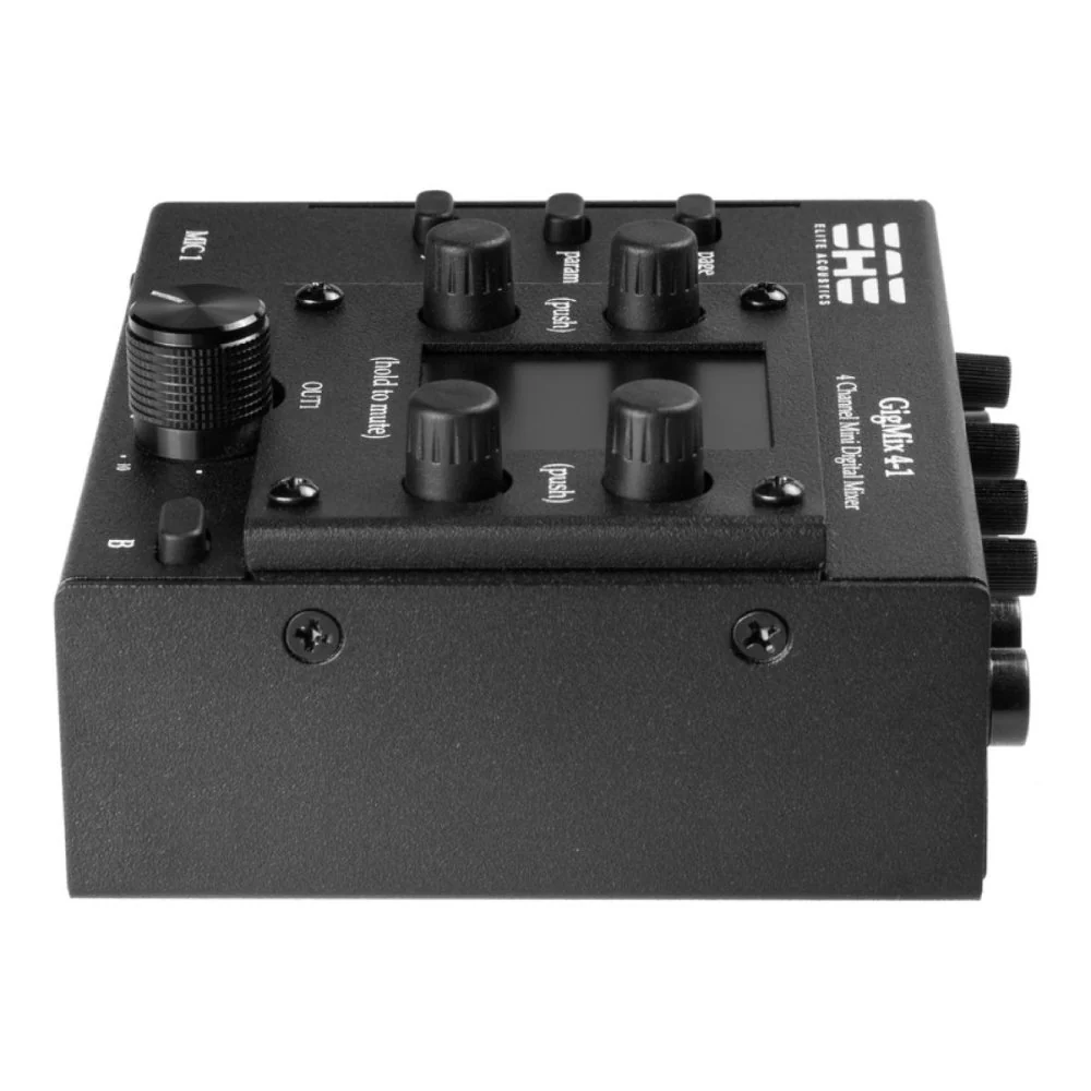 Elite Acoustics EAE GigMix 4-1 4Ch Digital Mixer w/ DSP Gate, Compressor, EQ, Reverb & Delay - Image 5