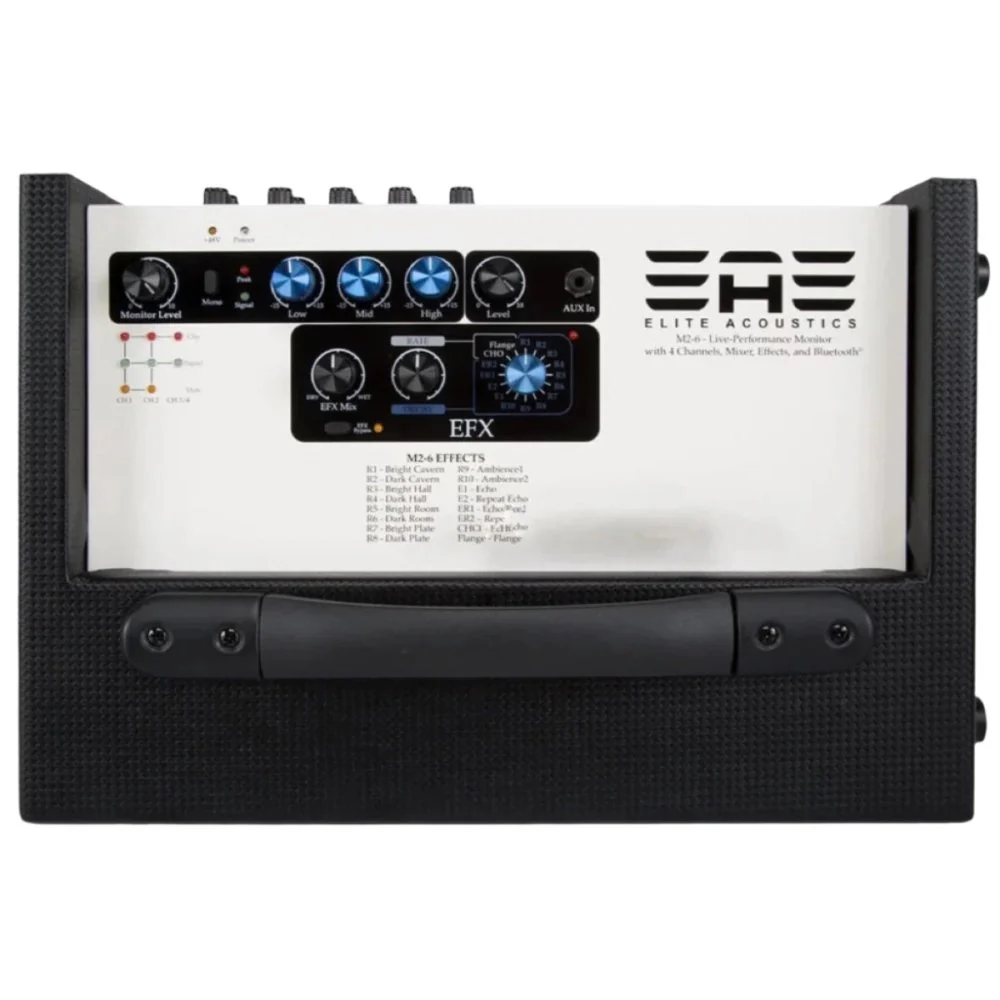 Elite Acoustics EAE M2-6J Live & Studio Monitor 4 Channel Mixer Effects With Padded Carry Bag PRE-ORDER - Image 4