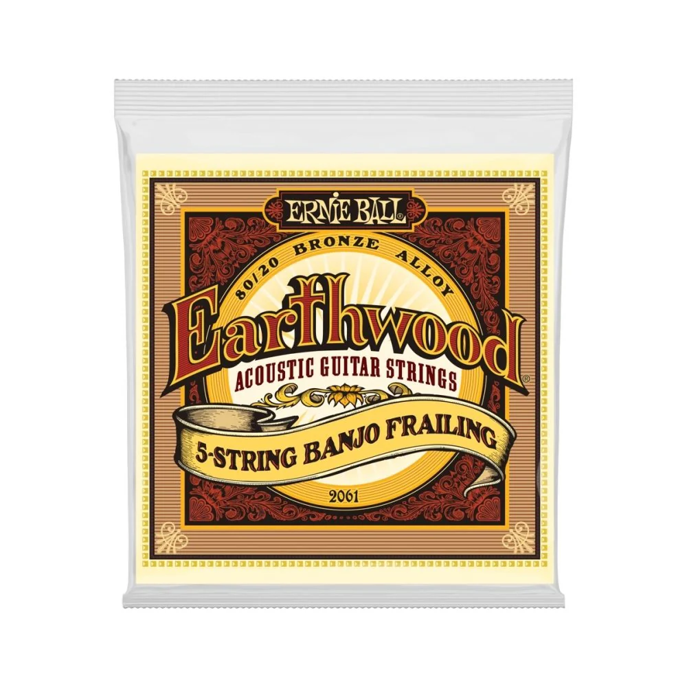 Ernie Ball Earthwood 80/20 Bronze BANJO 5 Strings Frailing Loop End 10-24 P02061