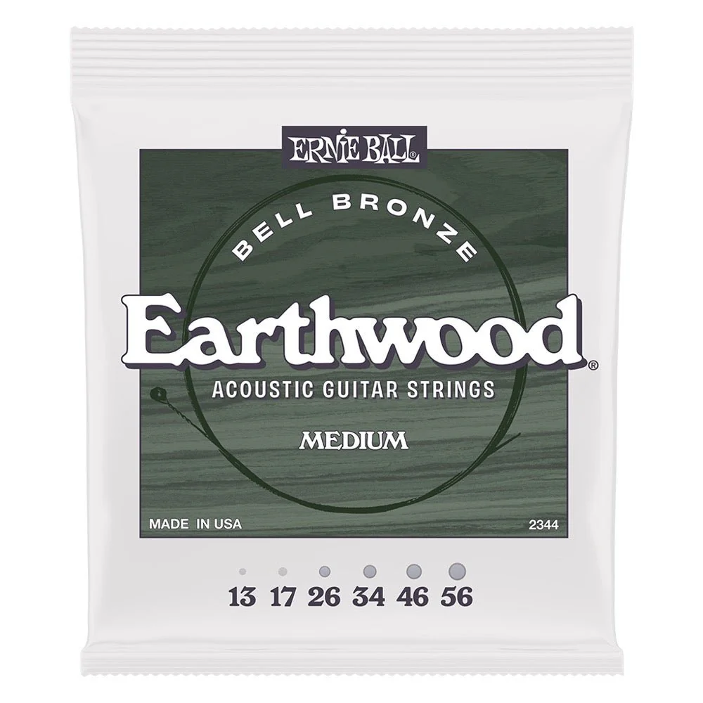 Ernie Ball ACOUSTIC Guitar Strings Bell Bronze Earthwood John Mayer Collab Medium 13-56 P02344