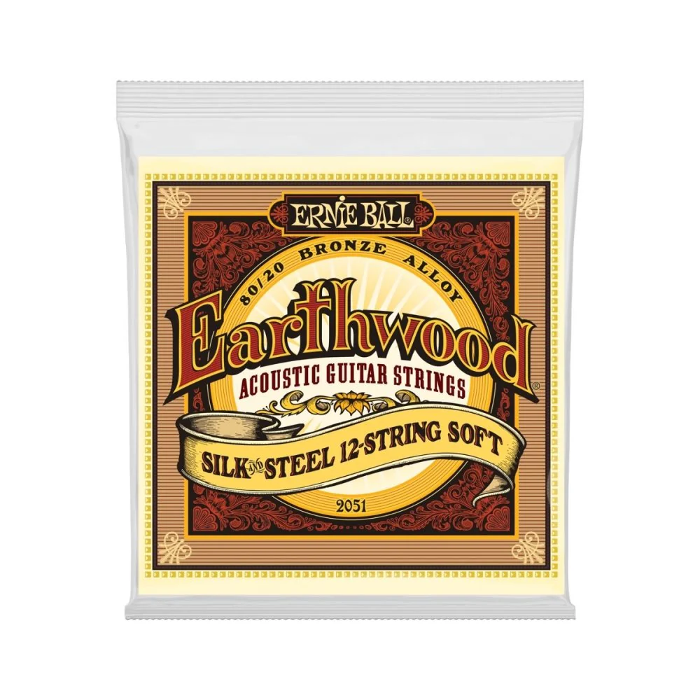 Ernie Ball ACOUSTIC Guitar 12 Strings Earthwood Silk & Steel 80/20 Bronze Soft 9-46 P02051