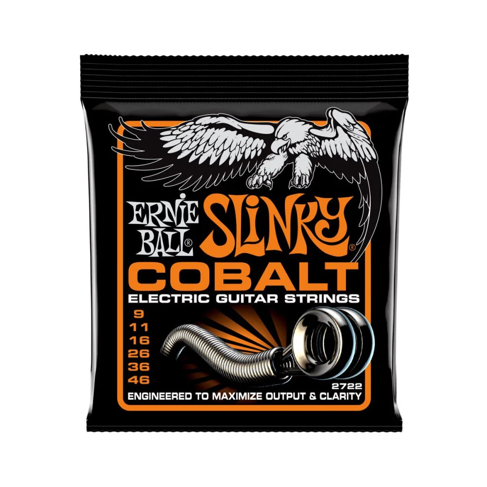 Ernie Ball Hybrid Slinky Cobalt ELECTRIC Guitar Strings 9-46 P02722