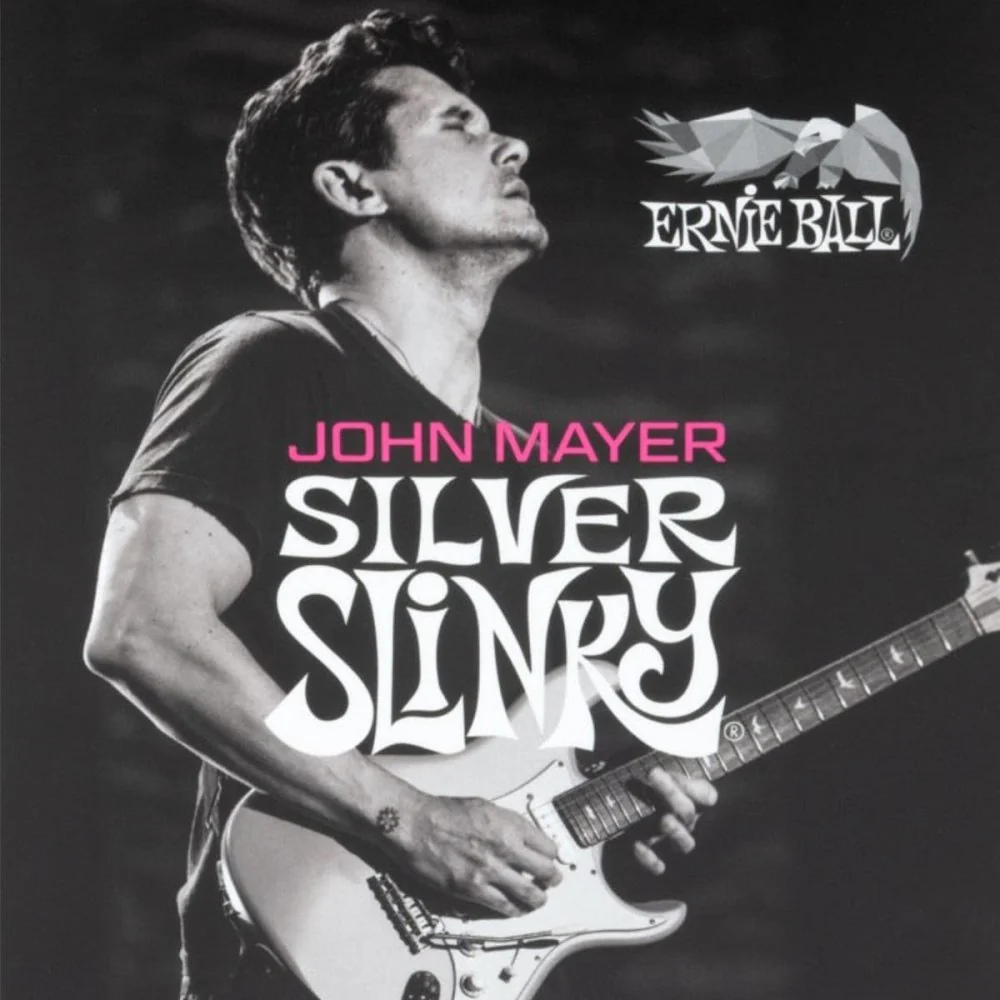 Ernie Ball John Mayer Silver Slinky 3-Pack TIN Nickel Wound Electric Guitar Strings 10.5-47 P03818 - Image 2