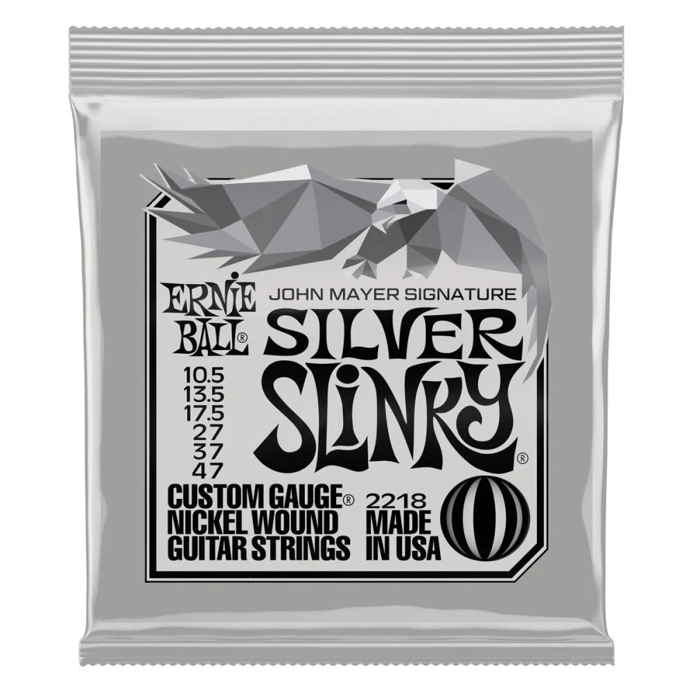 Ernie Ball John Mayer Silver Slinky 6-Pack Nickel Wound Electric Guitar Strings 10.5-47 P03817 - Image 5