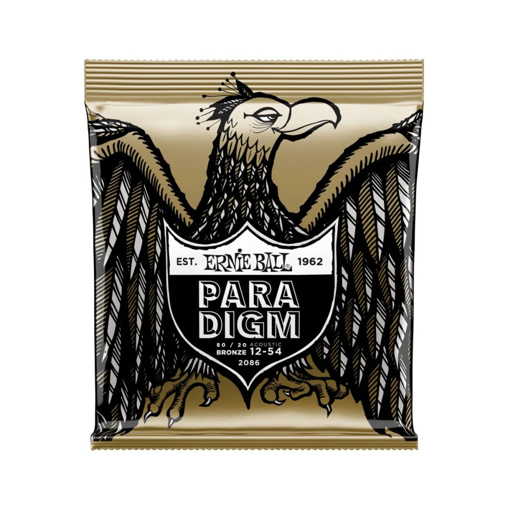 Ernie Ball ACOUSTIC Guitar Strings Paradigm 80/20 Bronze Medium Light 12-54 P02086