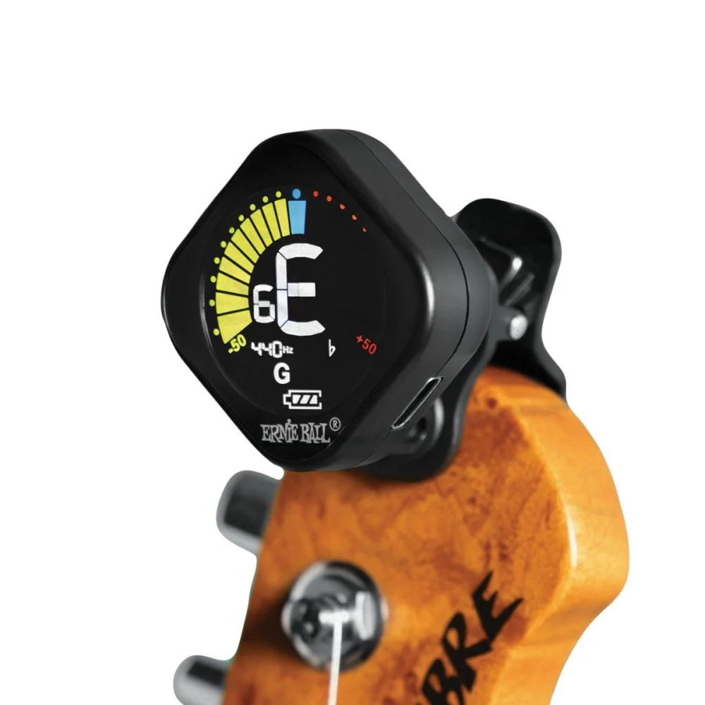 Ernie Ball ProTune Clip Tuner USB-C Rechargeable Mini Clip-on Tuner