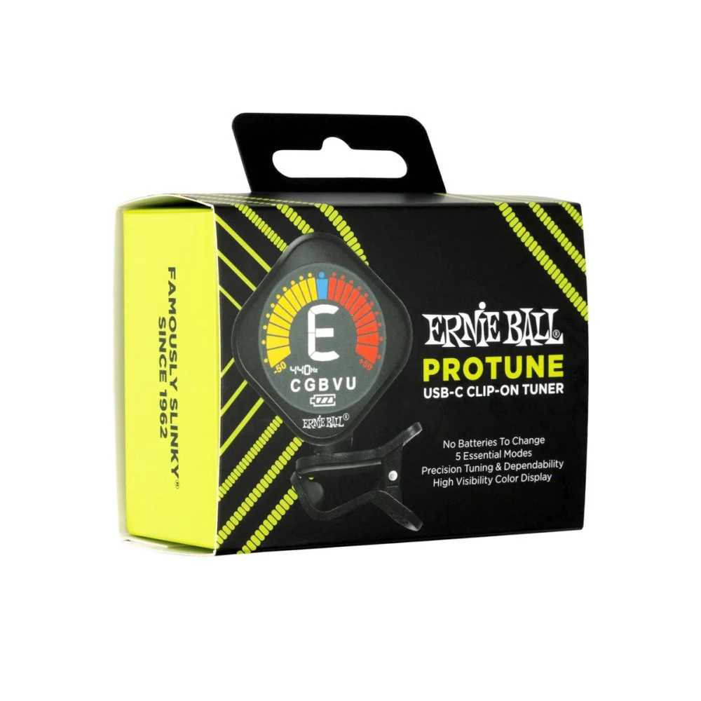 Ernie Ball ProTune Clip Tuner USB-C Rechargeable Mini Clip-on Tuner - Image 7
