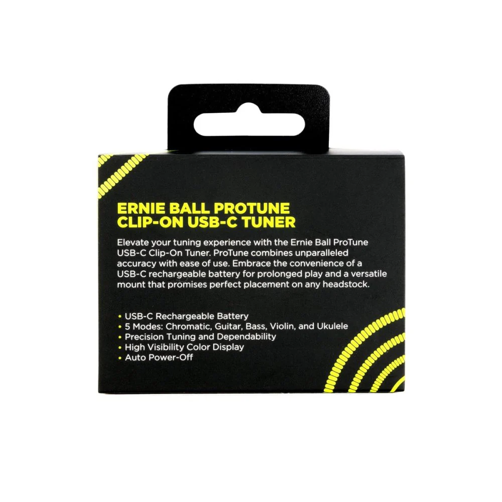 Ernie Ball ProTune Clip Tuner USB-C Rechargeable Mini Clip-on Tuner - Image 8