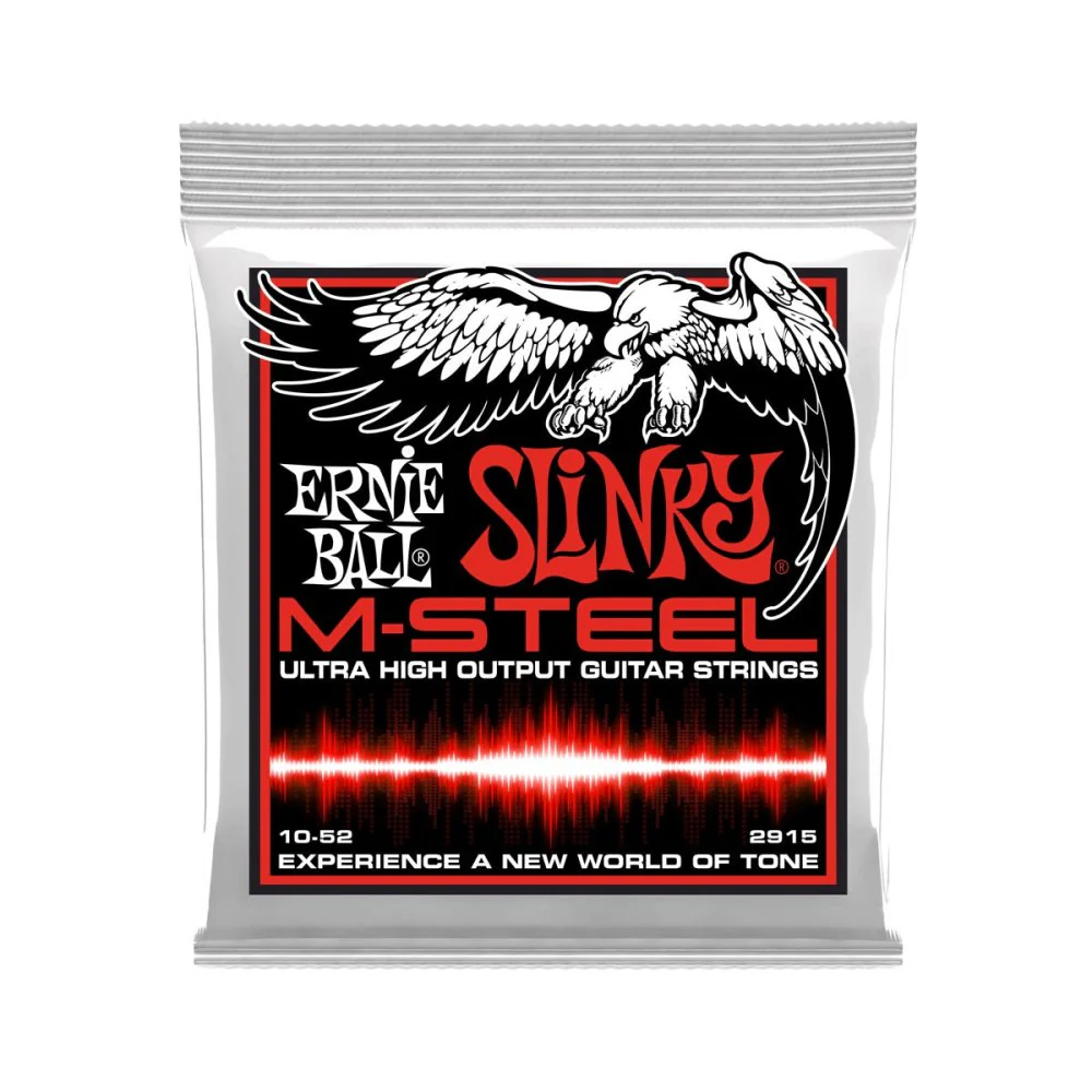 Ernie Ball Skinny Top Heavy Bottom Slinky M-Steel ELECTRIC Guitar Strings 10-52 P02915