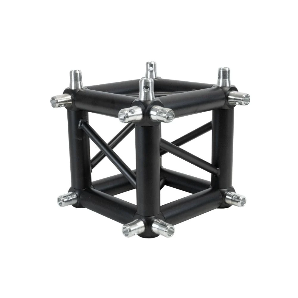 Event Lighting 290mm Box Truss Corner (3-Way) Black T3BCBK