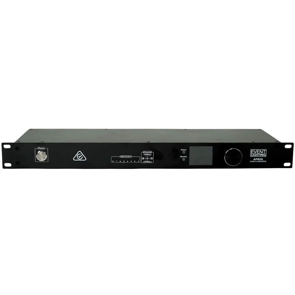 Event Lighting APRO8 Node 8 1 x RJ45 w/ POE 1000 Mbps Port Speed