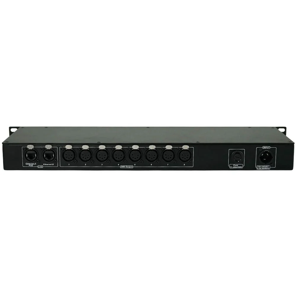 Event Lighting APRO8 Node 8 1 x RJ45 w/ POE 1000 Mbps Port Speed - Image 2