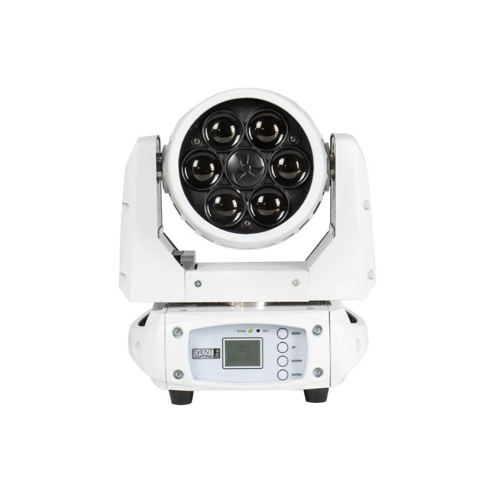 Event Lighting LM6X15W 6x15W LED RGBW Zoom Wash Moving Head (White) - Image 5