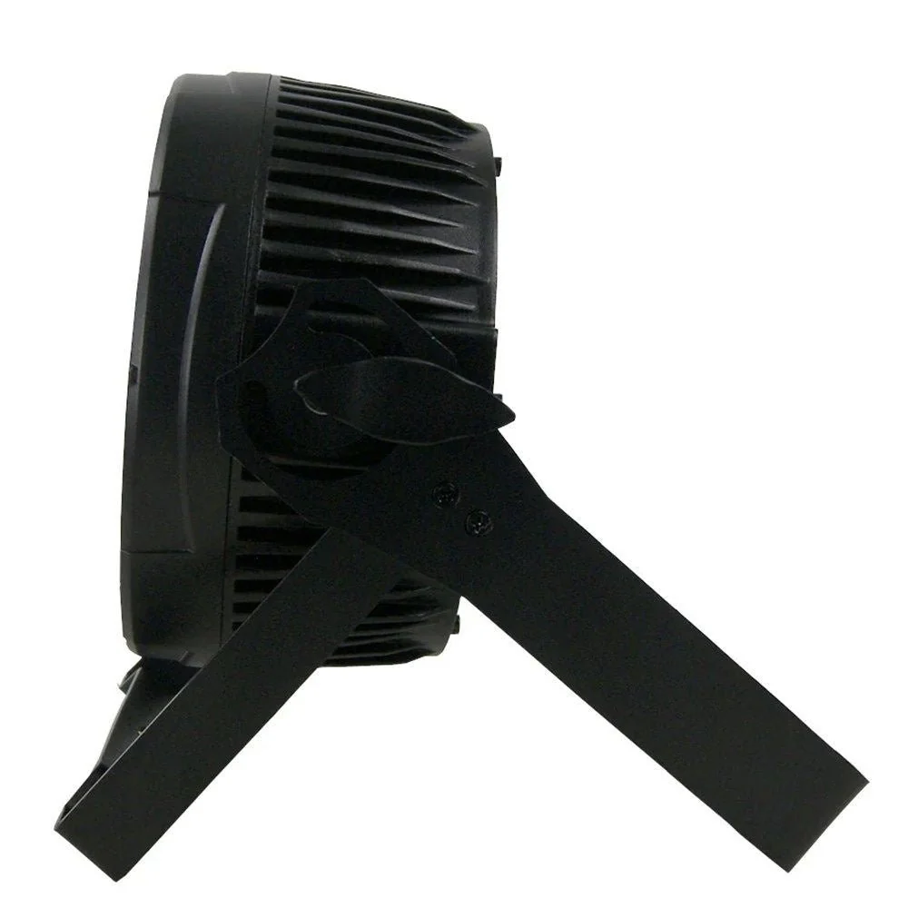 Event Lighting PAR12H LED Flat Pro Par 12x12W RGBWA+UV Stage Wash (Black Finish) - Image 3