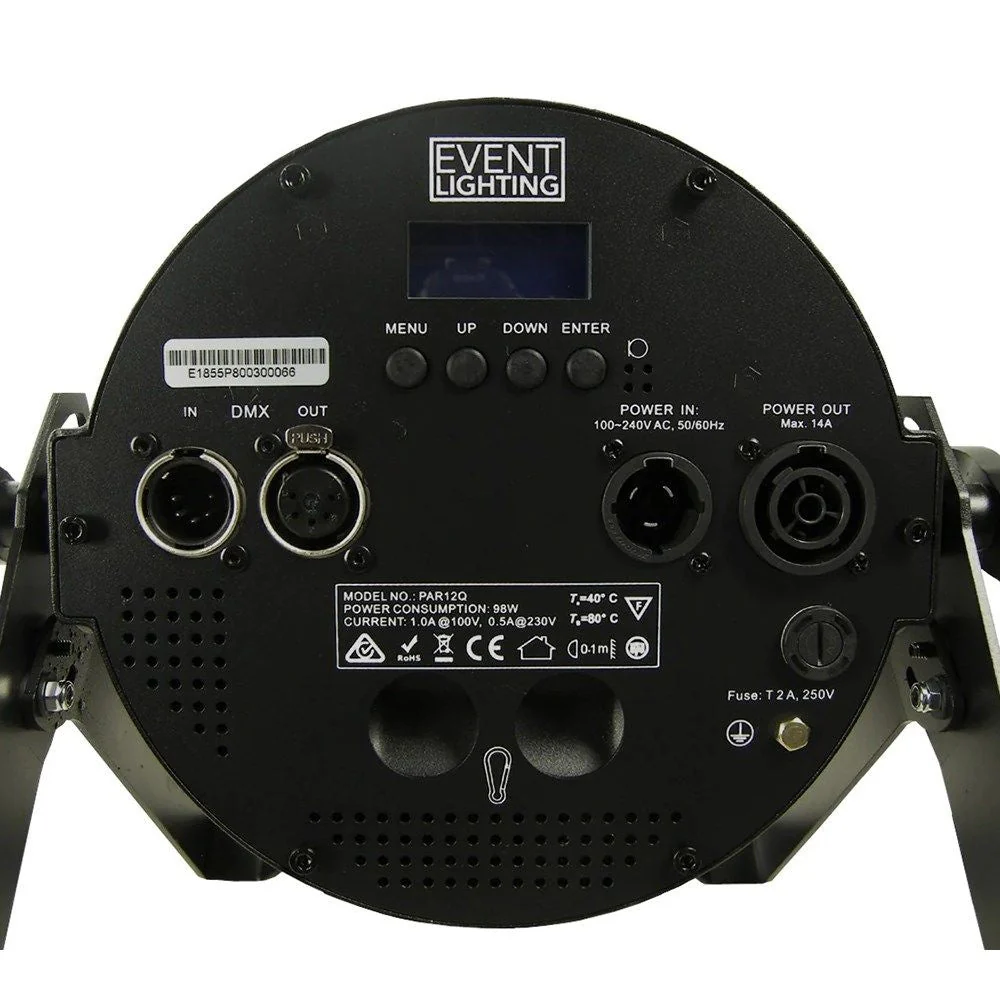 Event Lighting PAR12Q LED Flat Pro Par 12x8W RGBW - Image 2